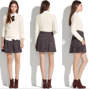 NWOT Madewell Black & Purple Turnaround Skirt